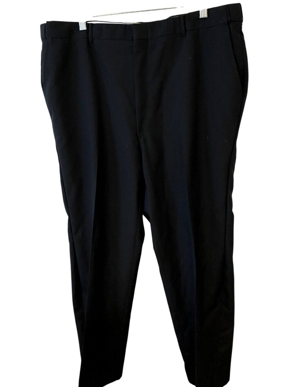 Vintage Norm Thompson Mens 40L Black AutoSizer Dress Pants Made in USA Preppy